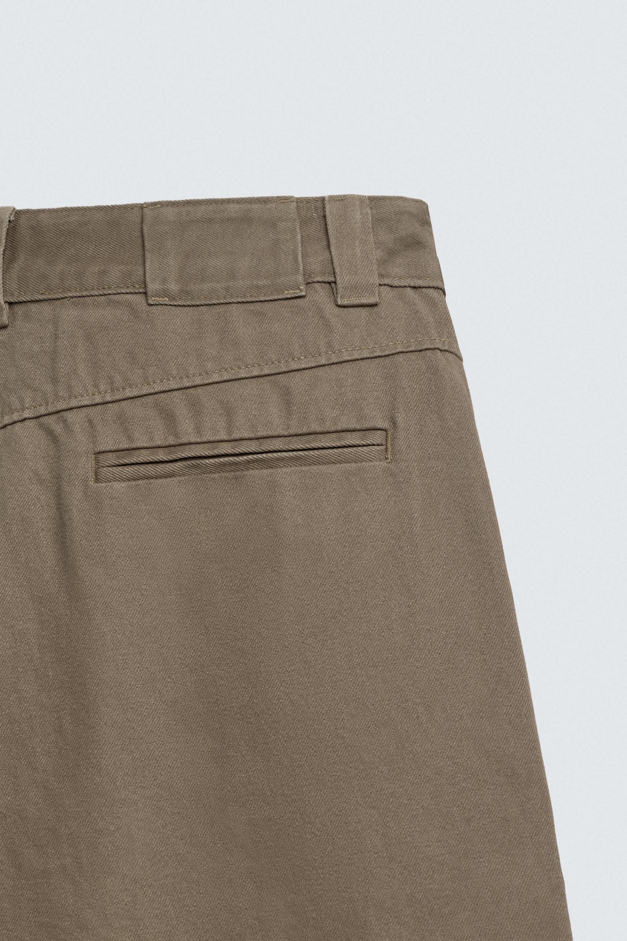 PANTALON CHINO COUPE BAGGY À PLIS